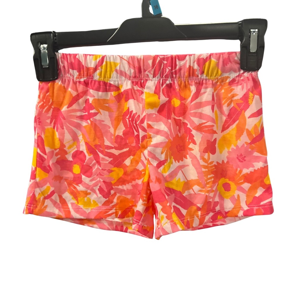 Girls Cat And Jack Pink Floral Shorts XS 4/5